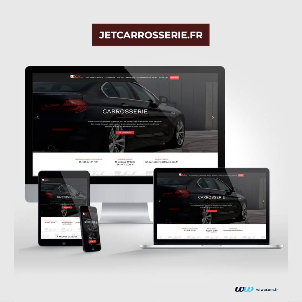 Jet Carrosserie - Site internet