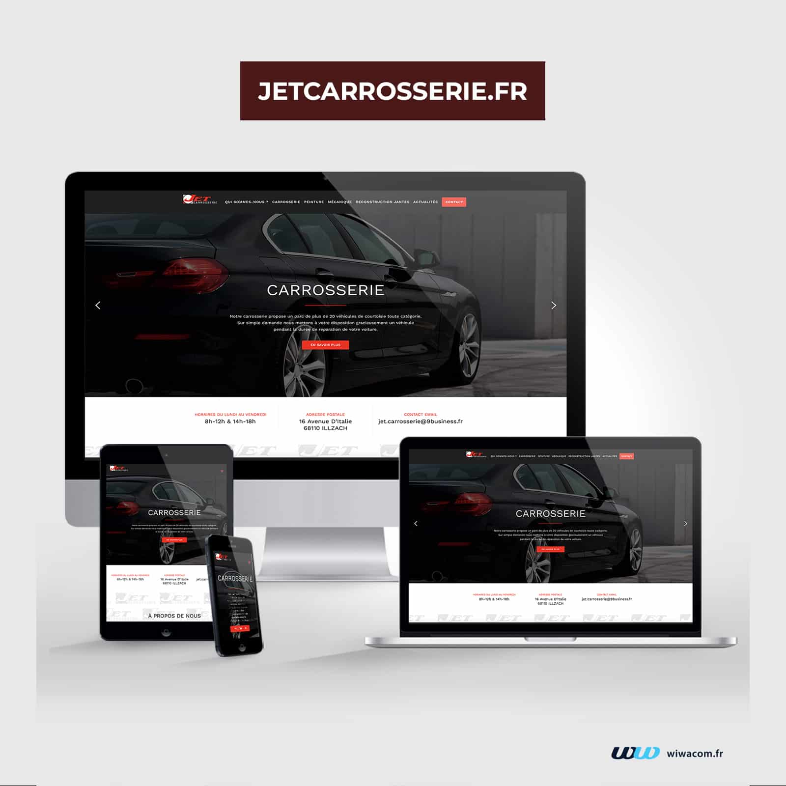 Jet Carrosserie - Site internet