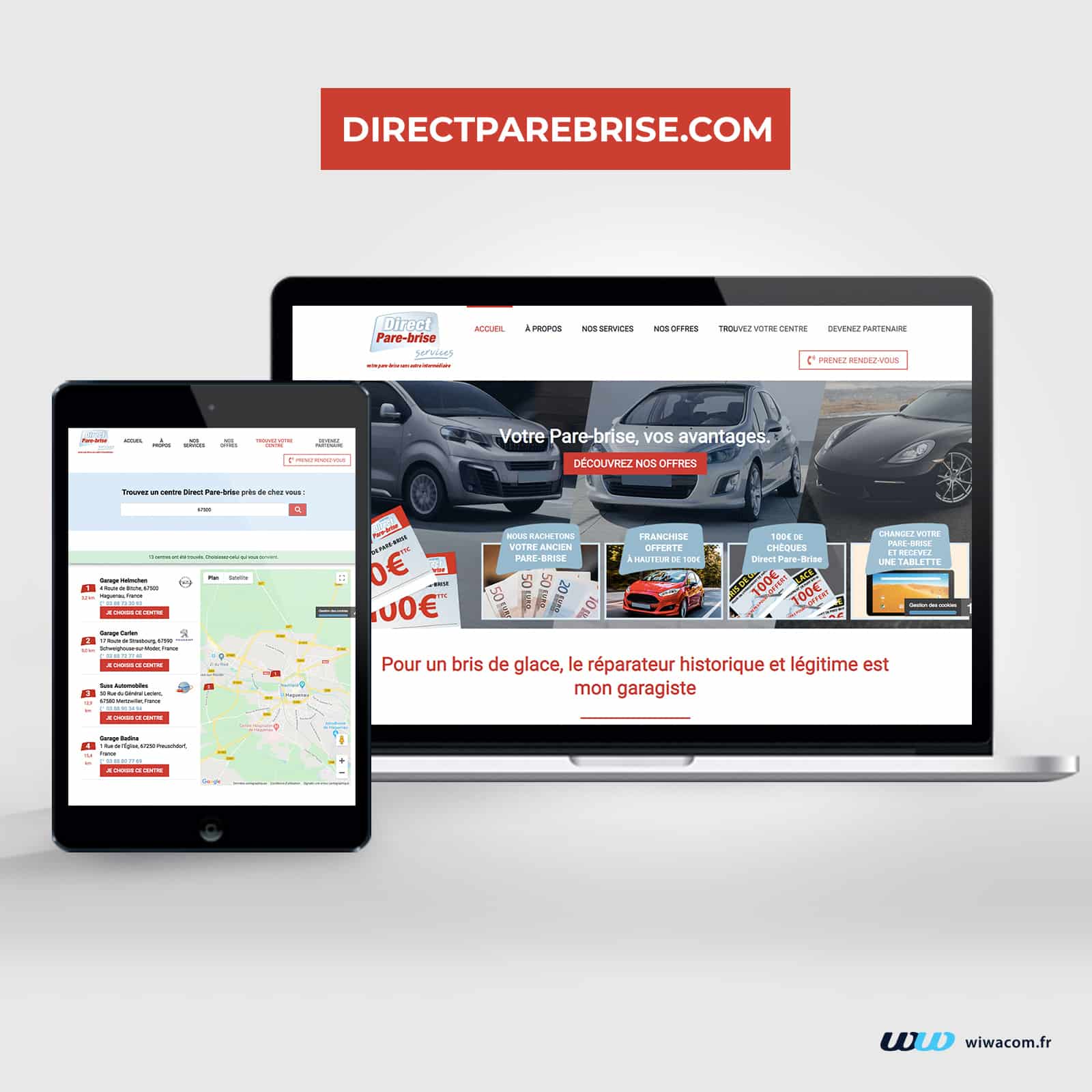 Direct Pare-brise - Site internet