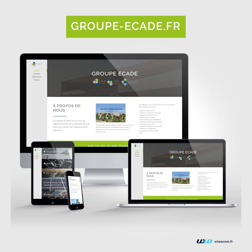 Groupe Ecade - Site internet