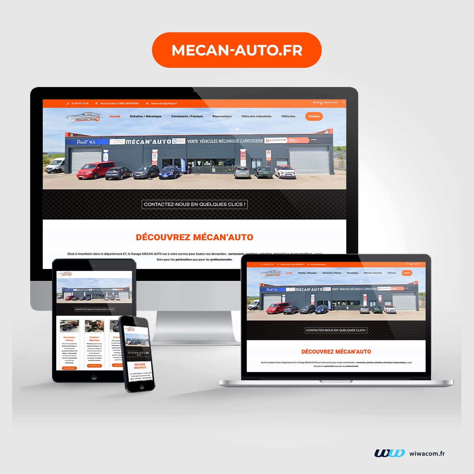 Mecan Auto - Site internet