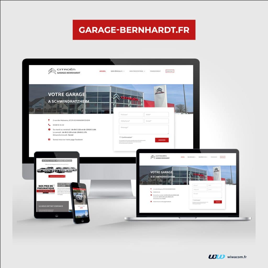 Garage Bernhardt - Site internet