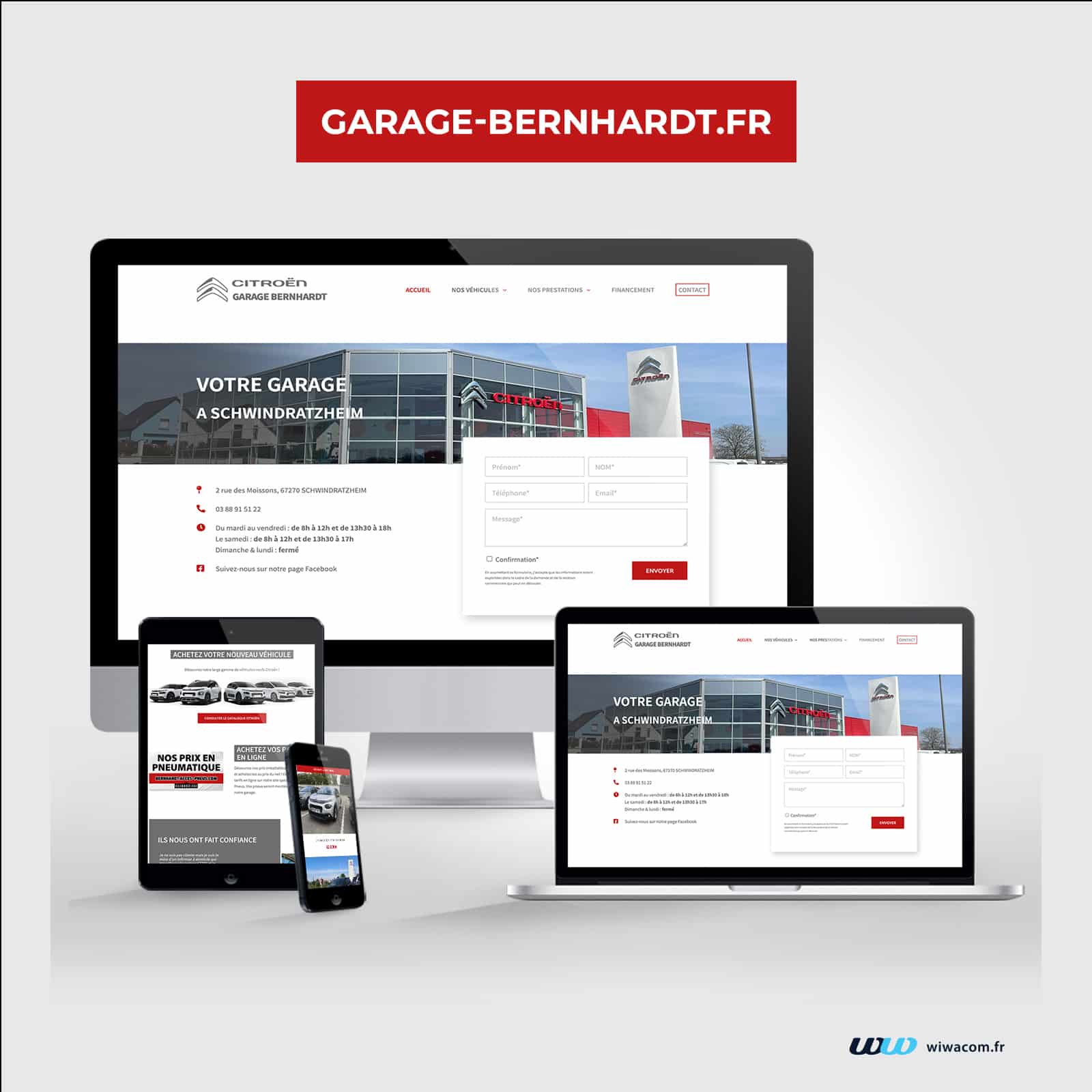 Garage Bernhardt - Site internet