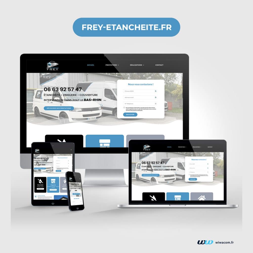 Frey Etanchéité - Site internet