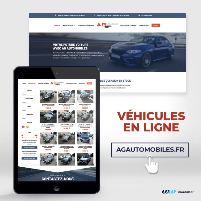AG Automobiles - Site internet