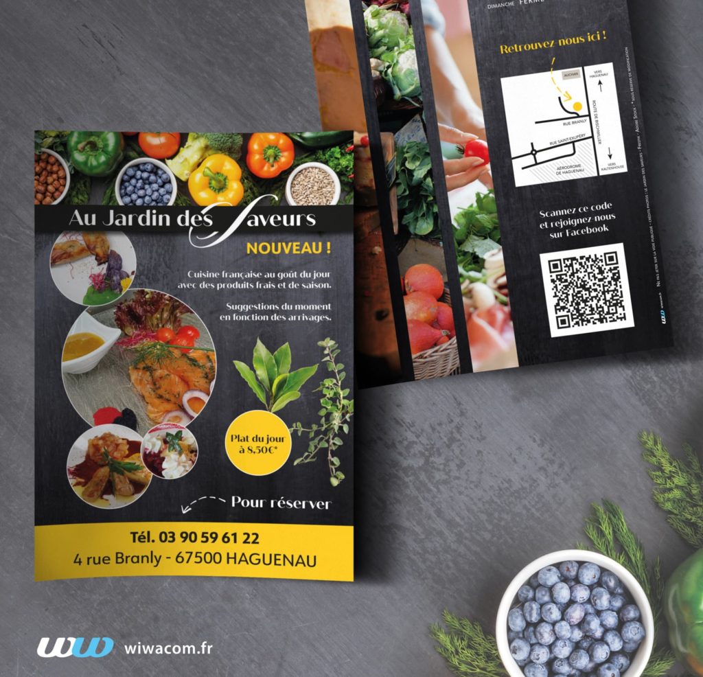 Wiwacom - Flyer Jardin des saveurs