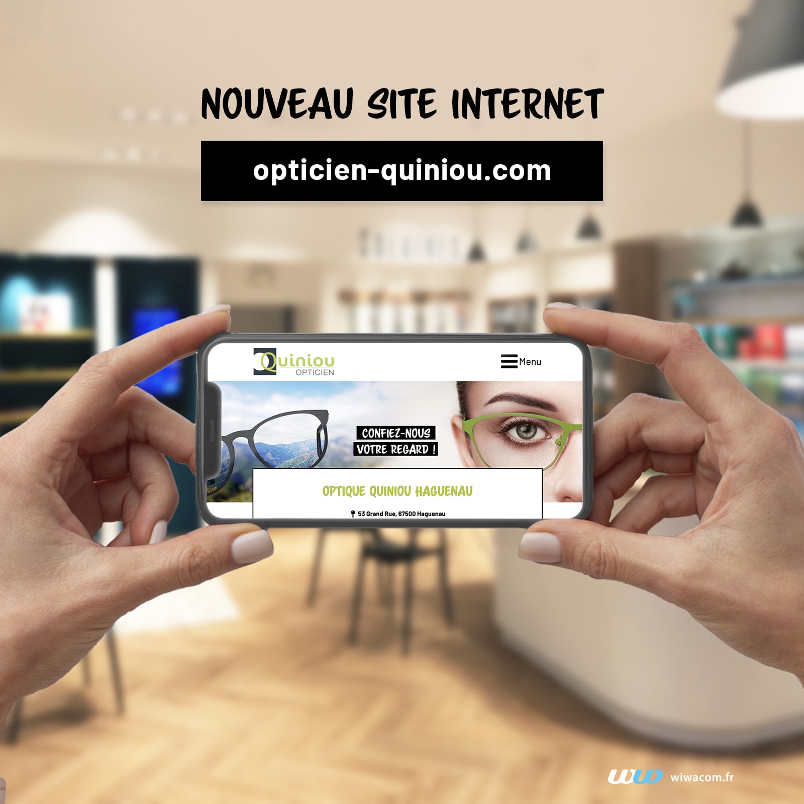 Wiwacom - Site Opticien Quiniou