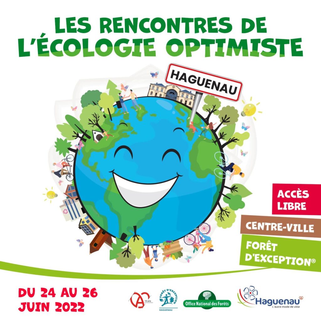 Création logo Écologie optimiste Ville de Haguenau