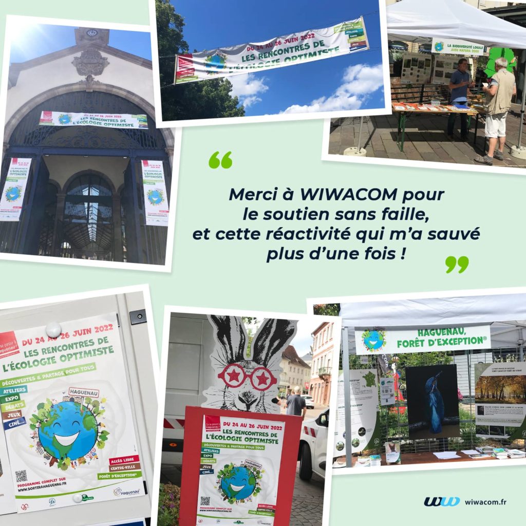 Affichage publicitaire Les rencontres de l'écologie optimiste Haguenau