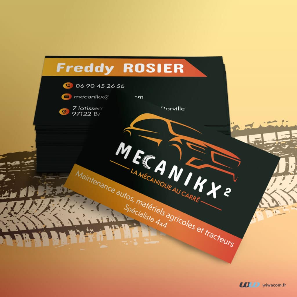 Mecanikx - Logo et carte de visite