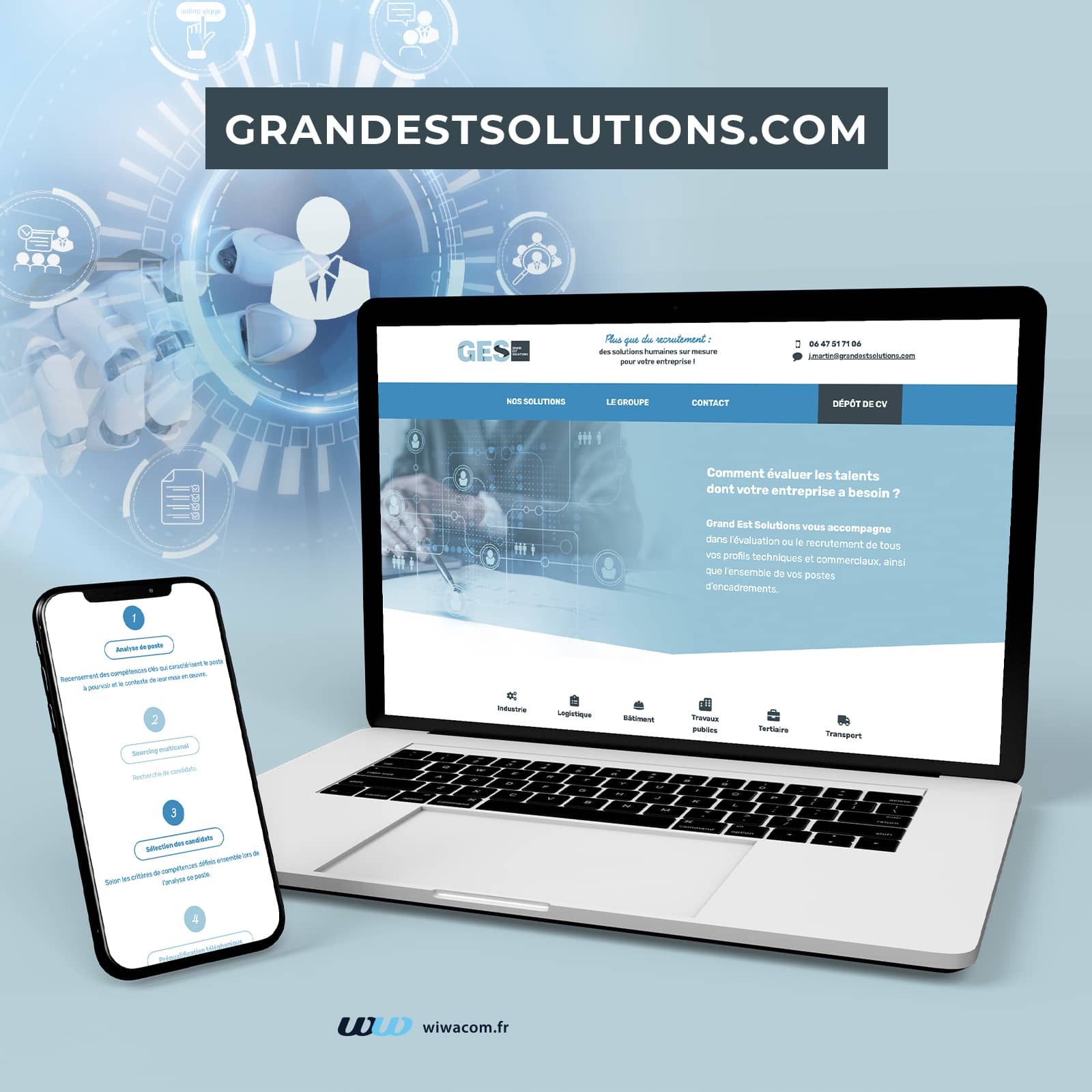 Création de site internet Grand Est Solutions