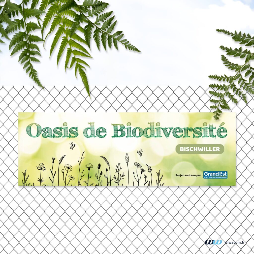 Création d'une bâche pour Oasis de Biodiversité