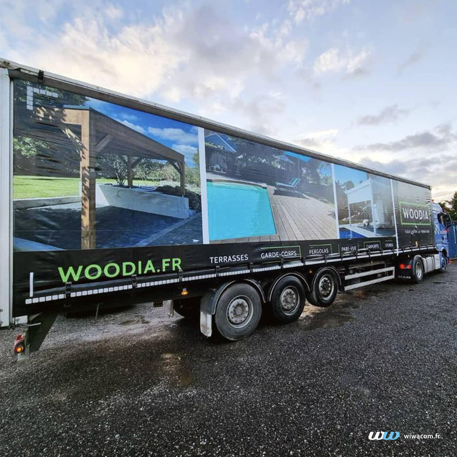 Marquage Camion pour Woodia