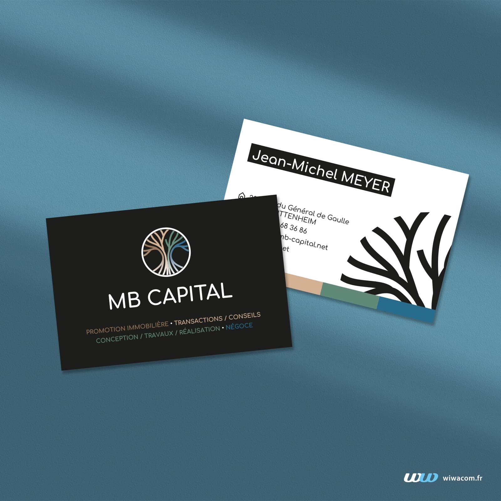 Création cartes de visite MB Capital