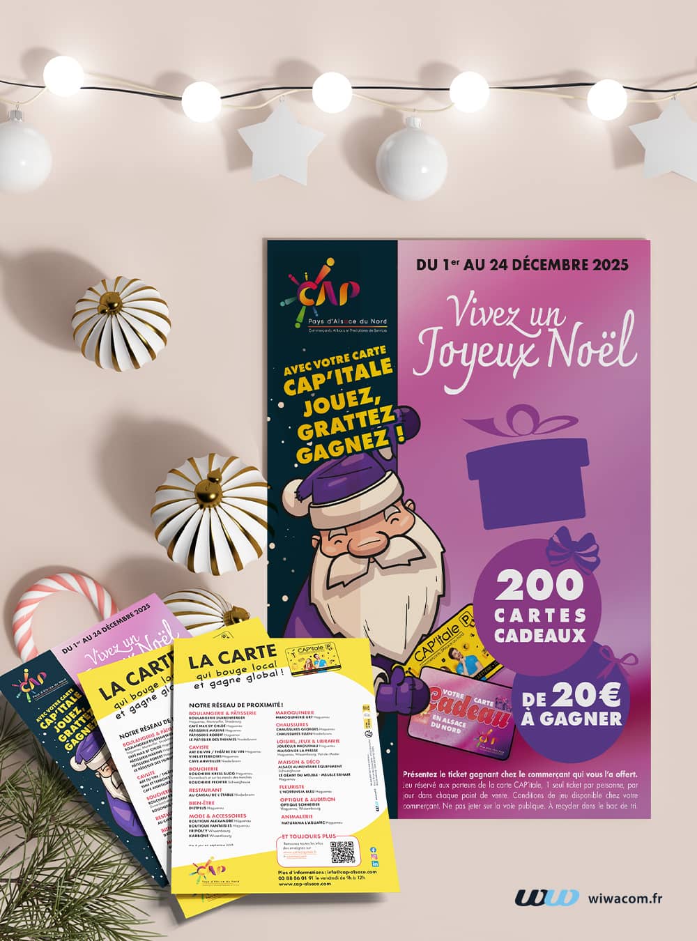 Flyer de Noel pour CAP Alsace