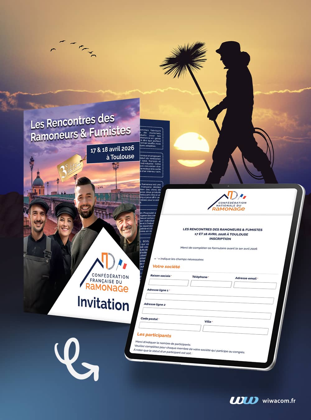 Confédération nationale du ramonage : Dépliant et formulaire