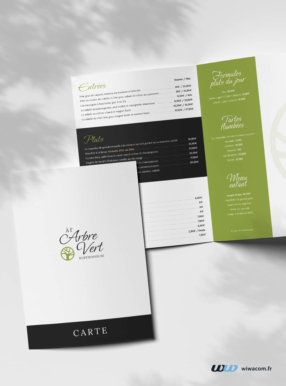 Carte pour À L'Arbre Vert Kurtzenhouse