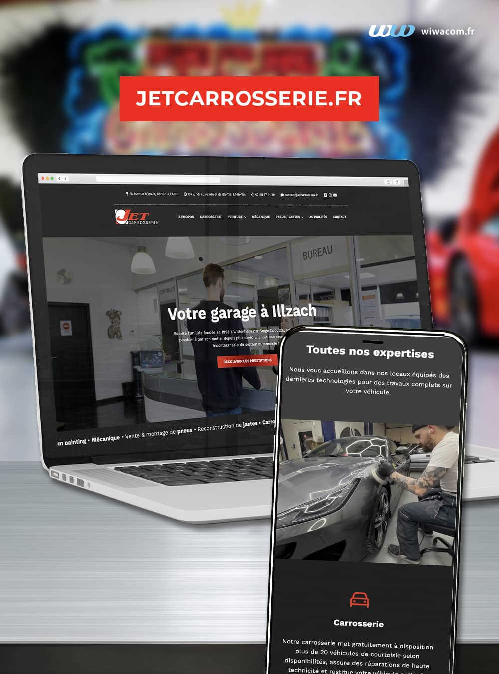 Refonte site internet jetcarrosserie.fr