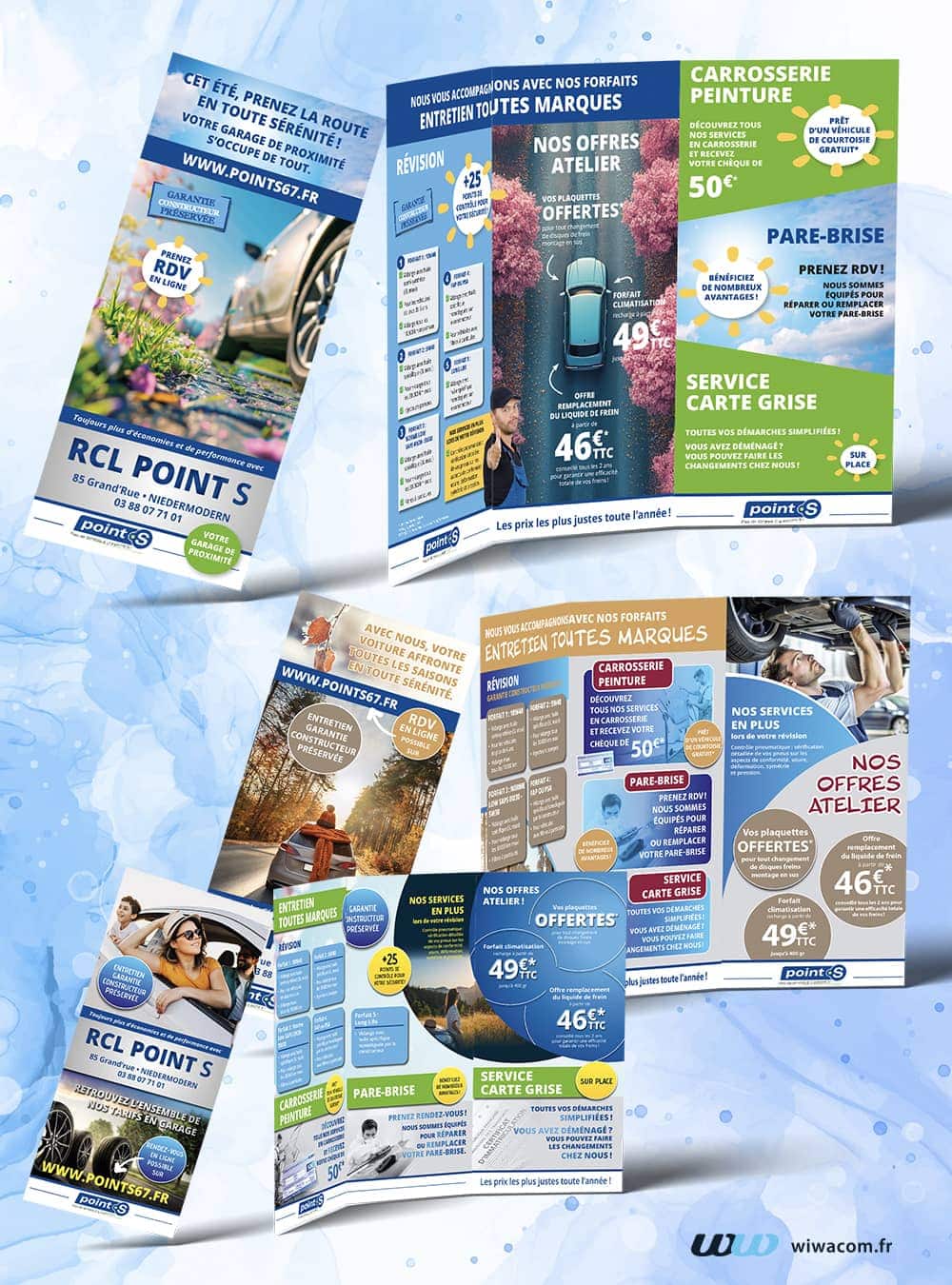 Dépliants pour le Garage RCL Point S à Niedermodern