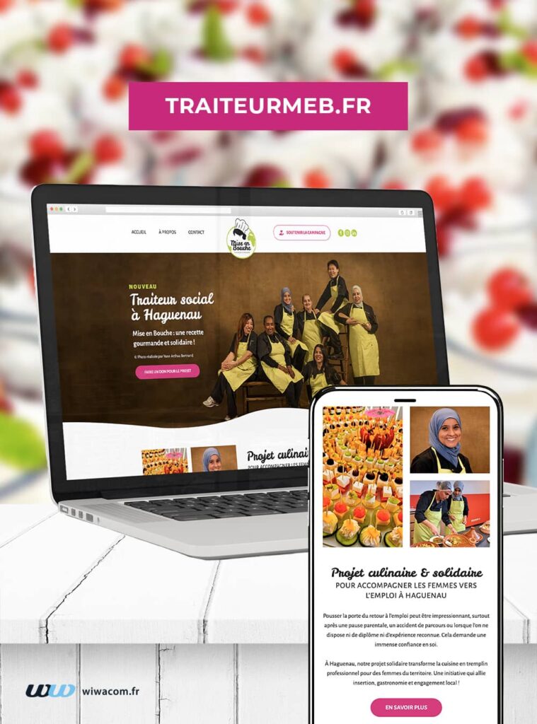 Cr&eacute;ation site internet traiteurmeb.fr