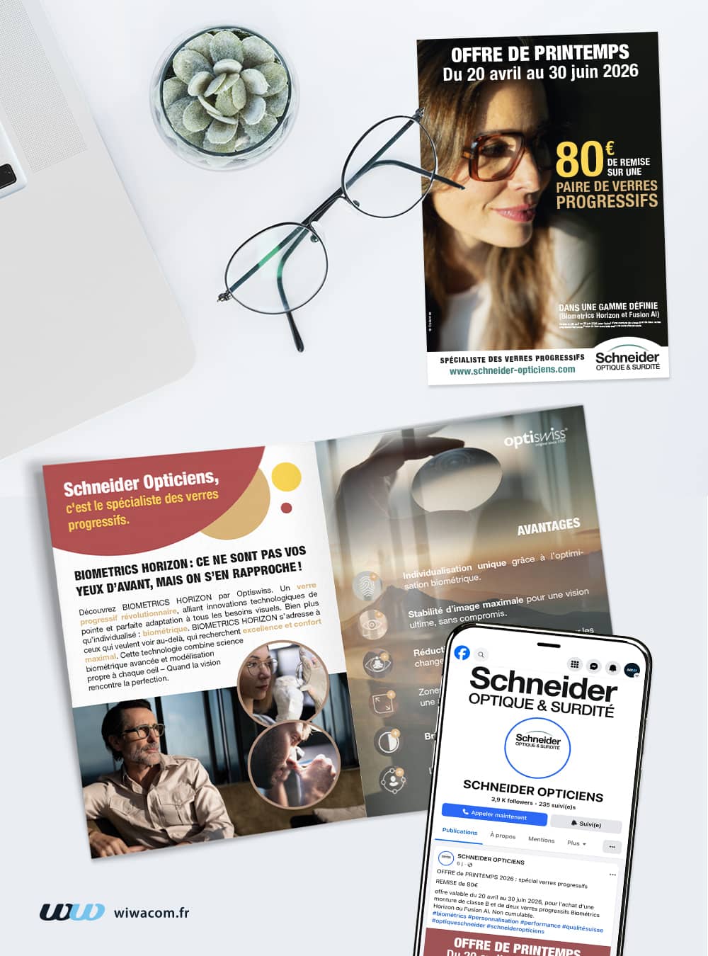 Campagne de printemps pour Schneider Opticiens