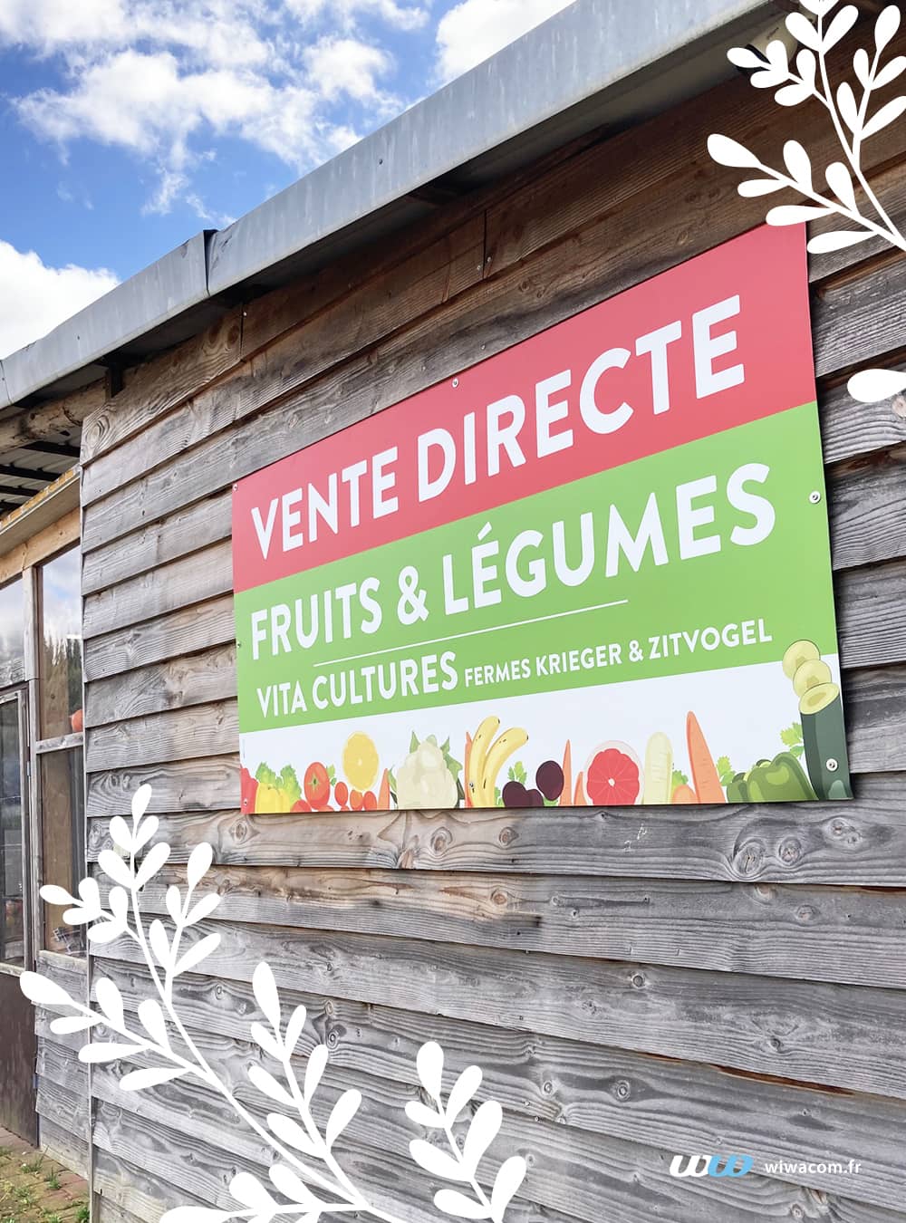 Panneau pour la ferme Krieger