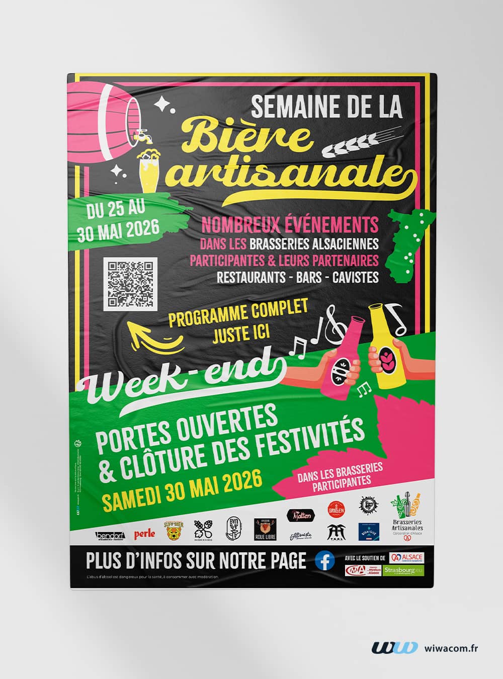 Affiche pour brasseries alsaciennes