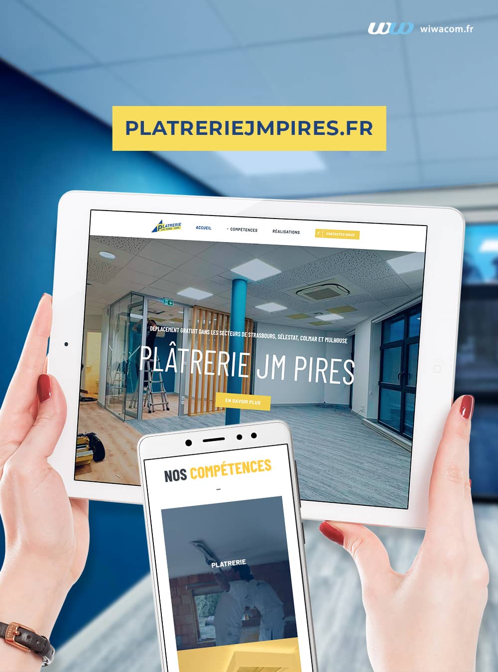 Mise à jour site internet platreriejmpires.fr