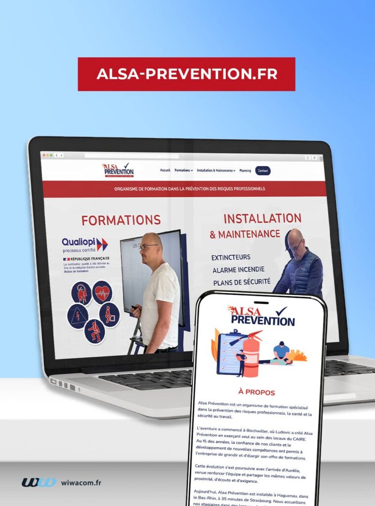 Refonte site internet alsa-prevention.fr