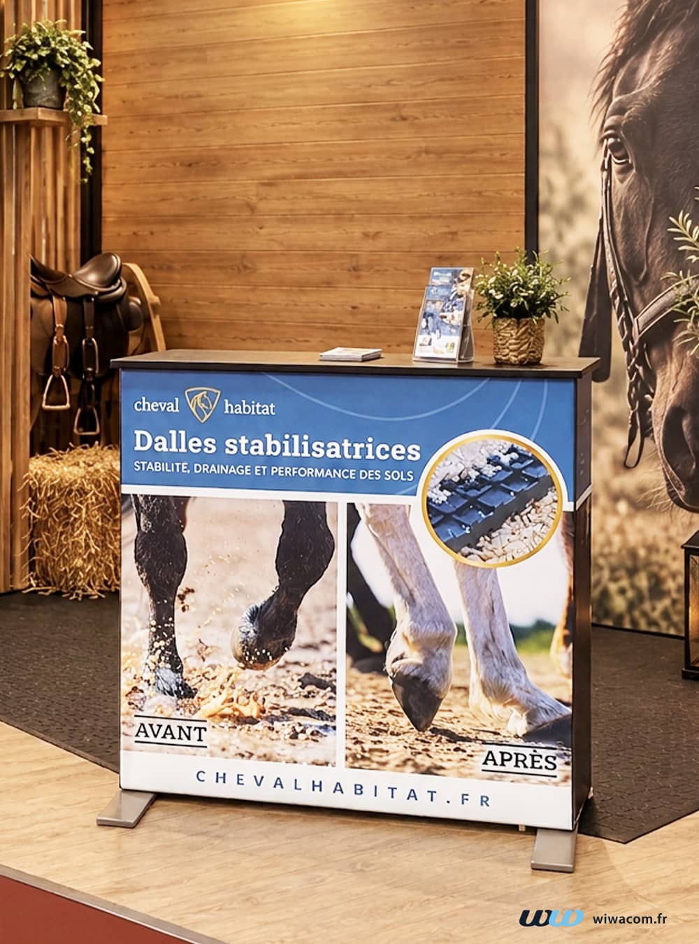 Visuel comptoir pour Cheval Habitat