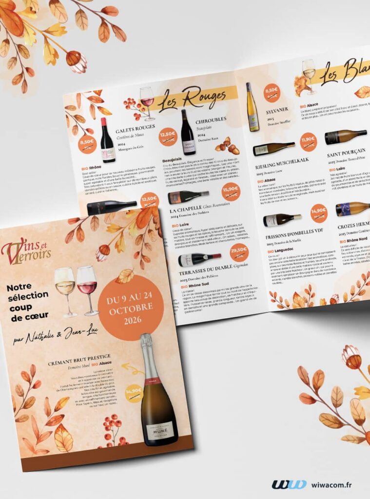 D&eacute;pliant automne pour Vins & Terroirs